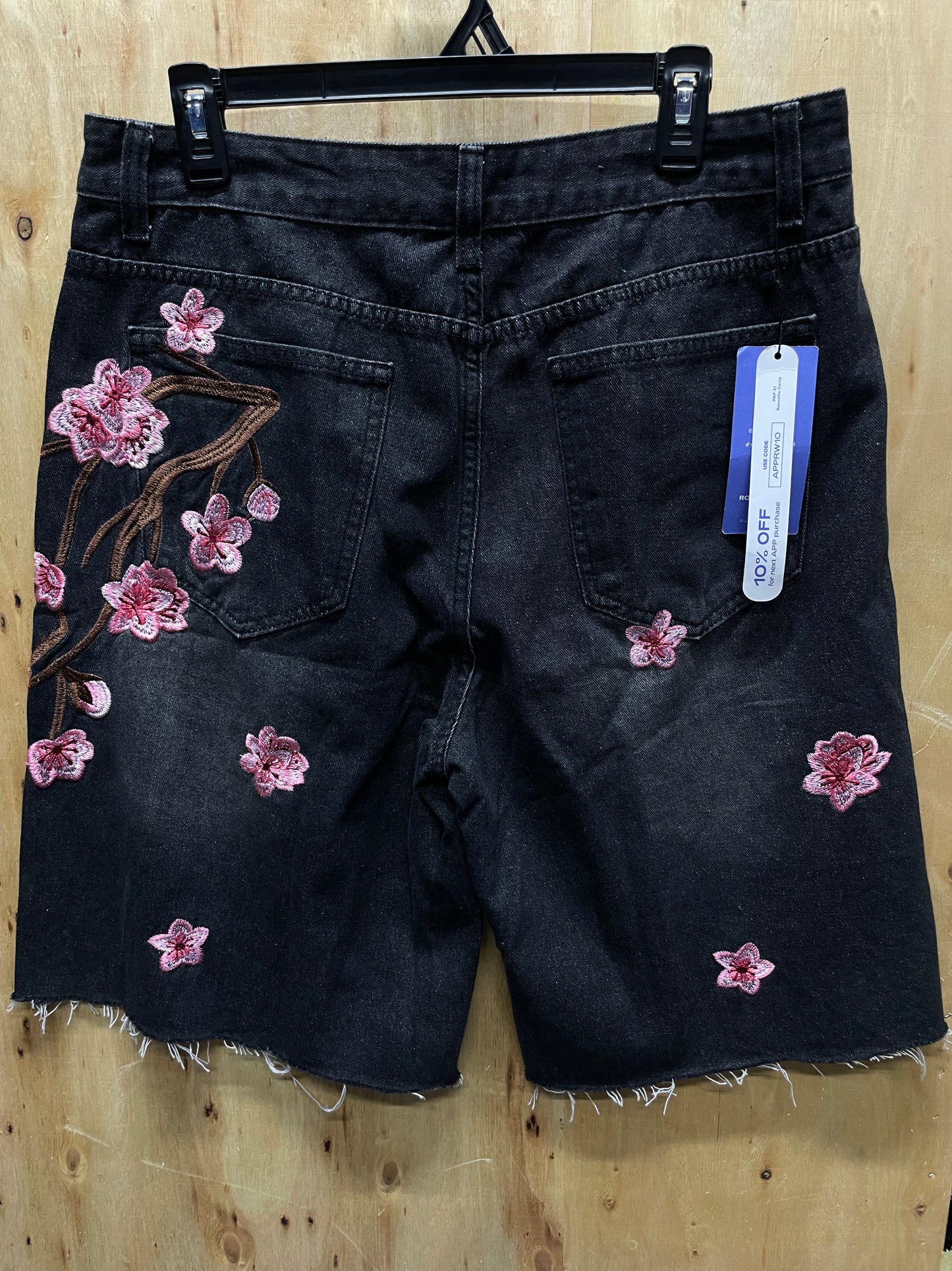 Flowered jorts