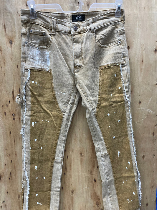 Brown ‘Stained’ Jeans
