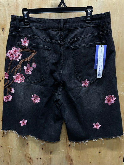Flowered jorts