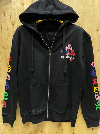 Chrome Hearts Multicolor Cross cemetery hoodie