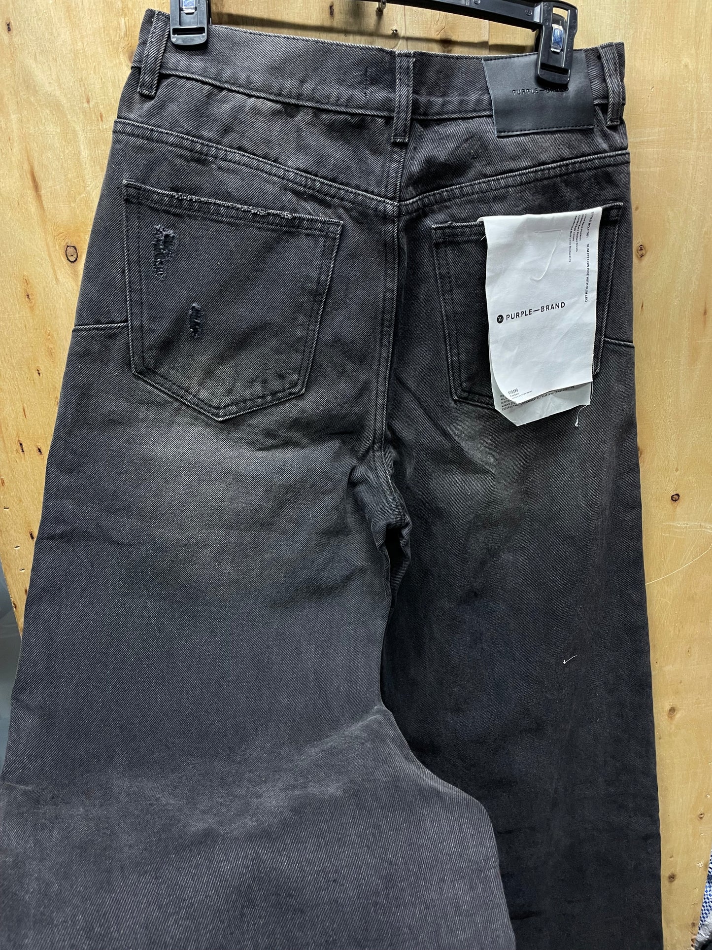 Purple Washed Black Jeans