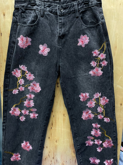 Cherry Blossom Washed Denim