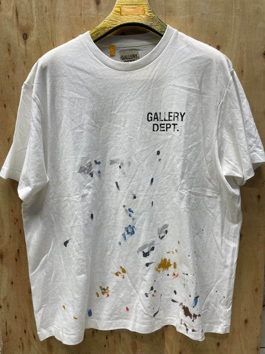 Gallery Dept. Paint Splatter Logo Tee (White)
