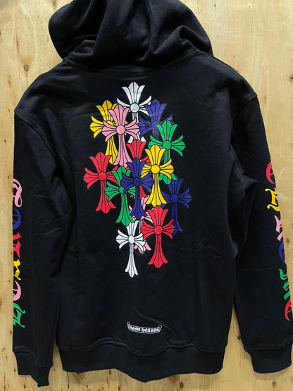 Chrome Hearts Multicolor Cross cemetery hoodie