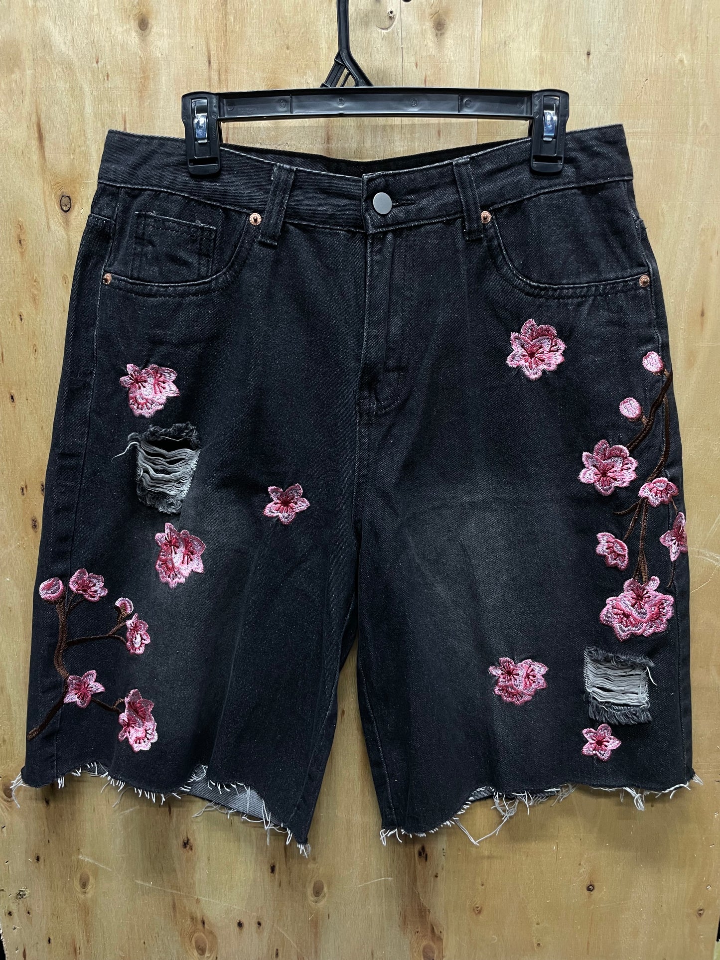 Flowered jorts