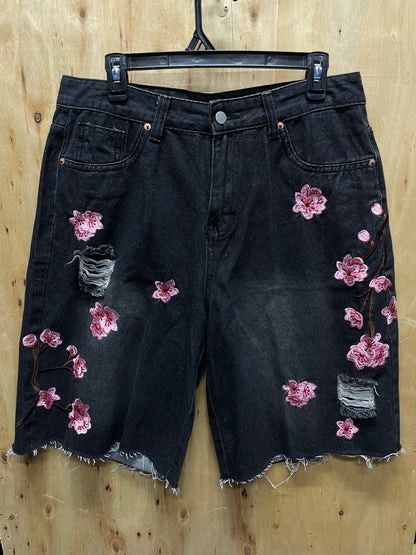 Flowered jorts