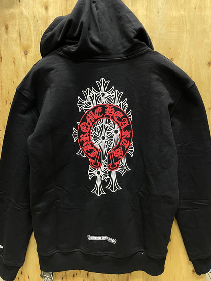 Chrome hearts Red Horseshoe Hoodie