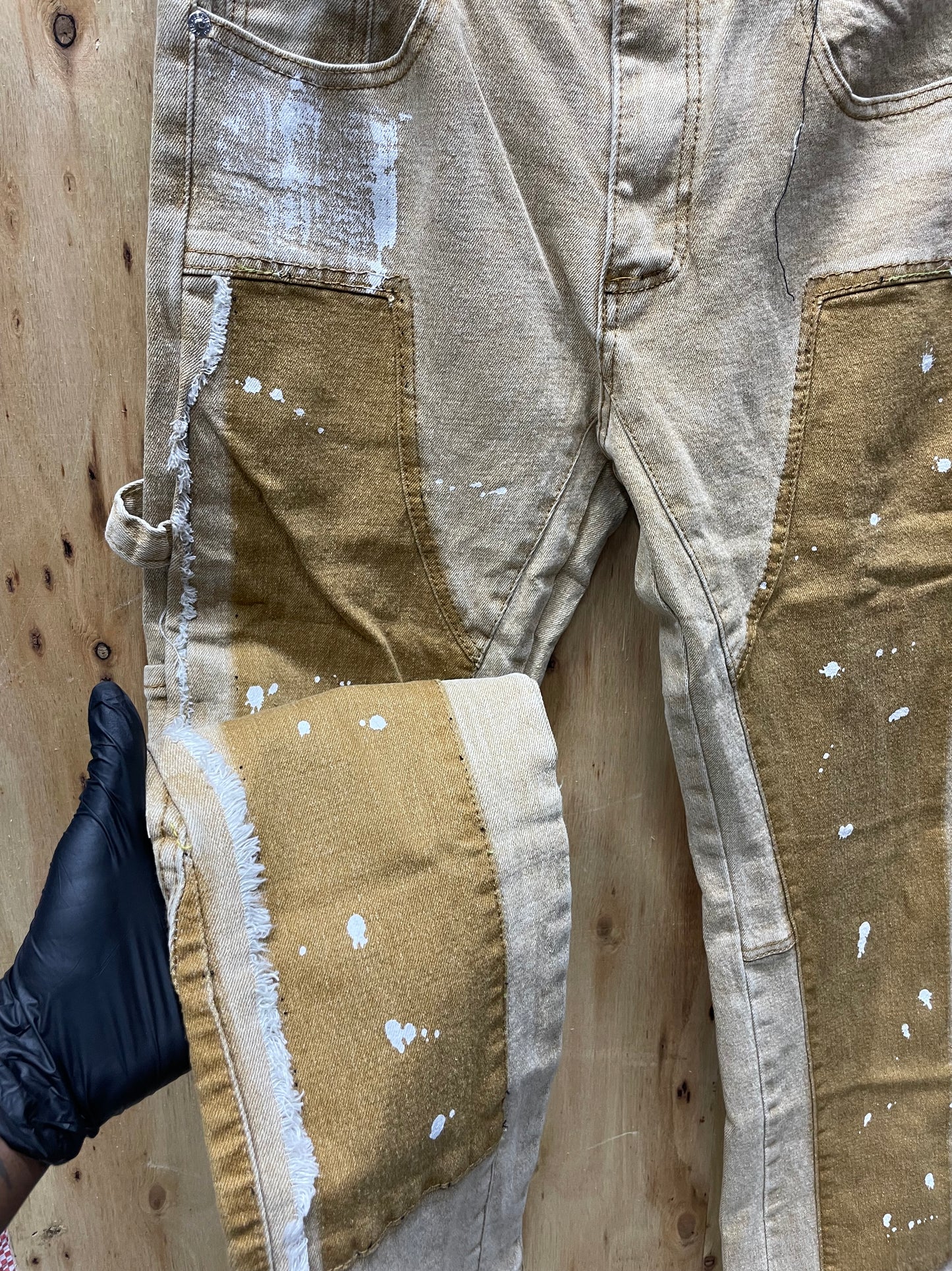 Brown ‘Stained’ Jeans