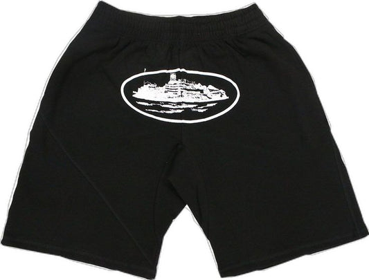 Men's Corteiz OG Alc Shorts in Black
